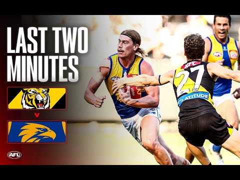 Last Two Minutes: Richmond v West Coast Eagles | Round 9, 2025 | AFL