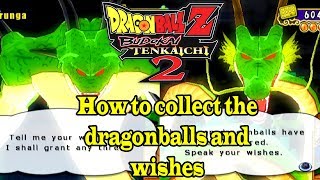 Dragonball Z Budokai Tenkaichi 2 - How to collect the dragonballs and wishes
