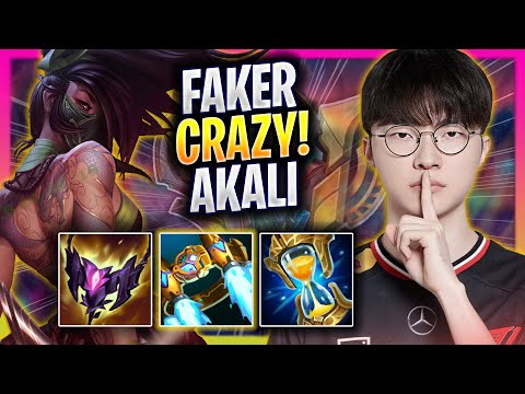 FAKER CRAZY GAME WITH AKALI! - T1 Faker Plays Akali MID vs Orianna! | Season 2025