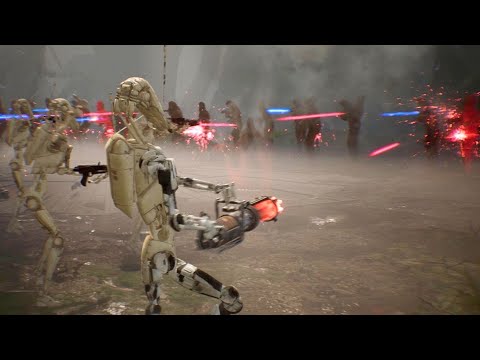 Separatist Droid Army vs Wookies - Star Wars Jedi: Fallen Order NPC Wars
