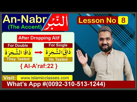 An-Nabr - The Accent (النبر) in English (Part-8) - Rule of Nabr in English - Tajweed Rules..