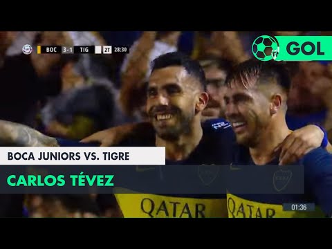 Carlos Tévez (3-1) Boca Juniors vs Tigre | Fecha 11 - Superliga Argentina 2018/2019