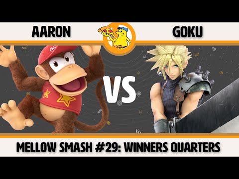 Mellow Mushroom SSBU #29 - Aaron (Diddy) vs Goku (Cloud) Smash Ultimate Winners Quarters