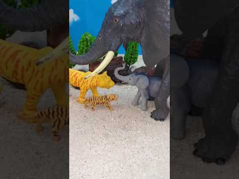 Elephant VS Tiger #toys #shorts