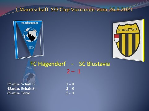 1.Mannschaft Solothurner Cup Vorrunde FC Hägendorf - SC Blustavia