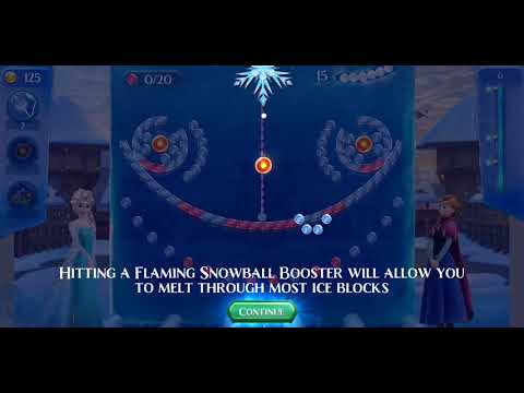 frozen free fall : icy shot - level 15 in 33 seconds