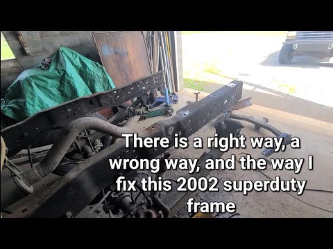 F350 2002 Superduty Rusted Frame Fix Frame Splice