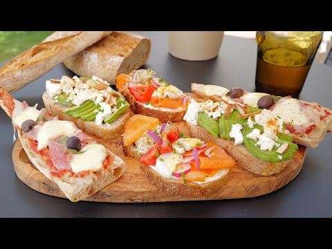 Gourmet Toasts: Gratinated Pizza Baguette, Nordic Toast and Avocado Toast