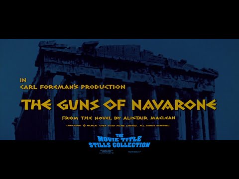 The Guns of Navarone (1961) title sequence