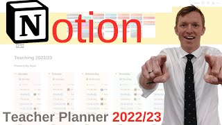 Interactive Timetable On Notion Page - The Notion Teacher Planner 2022/23 | Teacher Tutorial