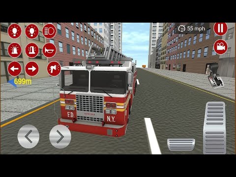 Fire Rescue Truck Simulator 3D | Fire Engine Driving & Firefighter Daily Job - Android Gameplay