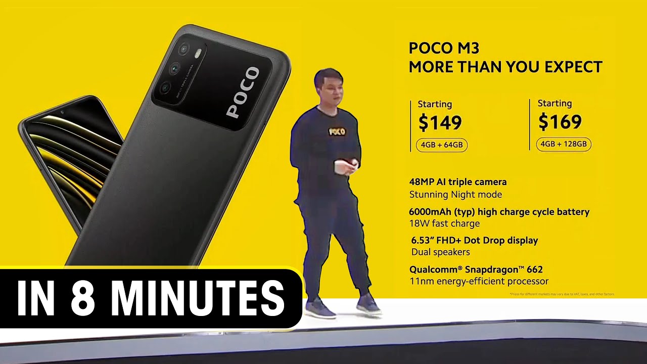 POCO M3 launch event in 8 minutes