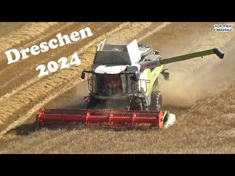 Der Dreschmarathon ist am Laufen - Claas Lexion 6600 - Lohnunternehmen Ruhland im Dreschfieber