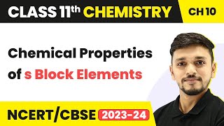 Class 11 Chemistry Chapter 10 | Chemical Properties of s Block Elements -s Block Elements