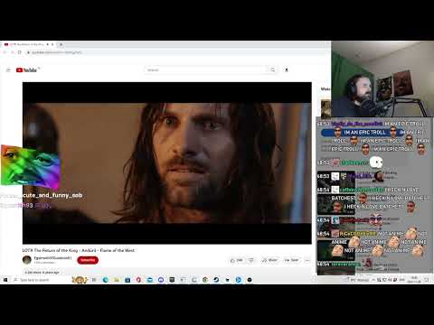 Forsen Reacts to LOTR The Return of the King - Andúril - Flame of the West