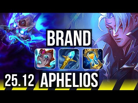 BRAND & Vel'Koz vs APHELIOS & Braum (ADC) | 8/3/9, Dominating | EUW Diamond | 25.12