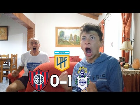 San Lorenzo 0-1 Gimnasia/Reaccion padre e hijo hinchas de Gimnasia/Torneo LPF 2021
