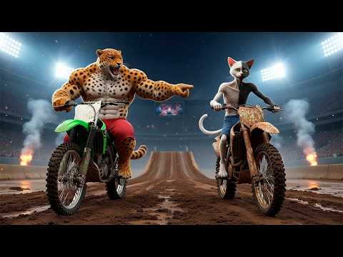 Skinny Cat Races to Motorbike Championship | Emotional Courage Story