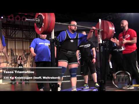 FIBO 2014 - 335 kg Kniebeuge - Weltrekord