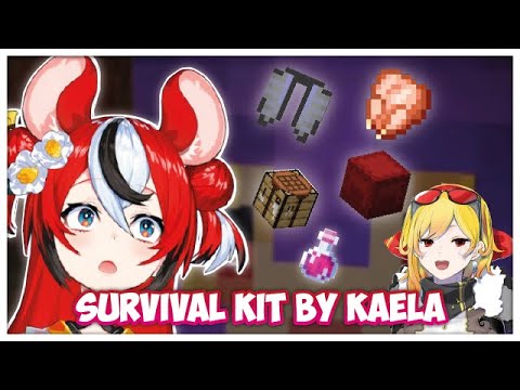 NPC Kaela giving Bae "Survival Kit" to start her Minecraft Journey...