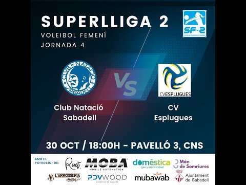 Superlliga2 Femenina: C.N.Sabadell - C.V.Esplugues