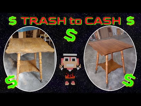Curbside Rescue! DIY Restoring Antique Oak Parlor Table back to original | Specialized Finishes