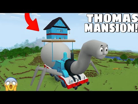 I found SKY MANSION OF GIANT THOMAS SPIDER in Minecraft - Minecraft Gameplay 🤯 - Coffin Meme