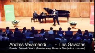 Andres Veramendi -  Las Gaviotas - Lied Peruano - Antonio de Silva