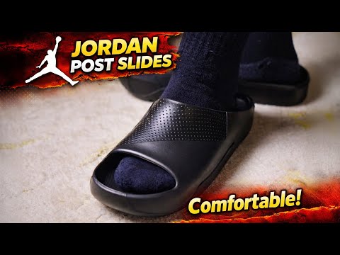 Jordan Post Men's Slides Review, Unboxing, On Foot: Quick, Comfy & Cool Footwear!
