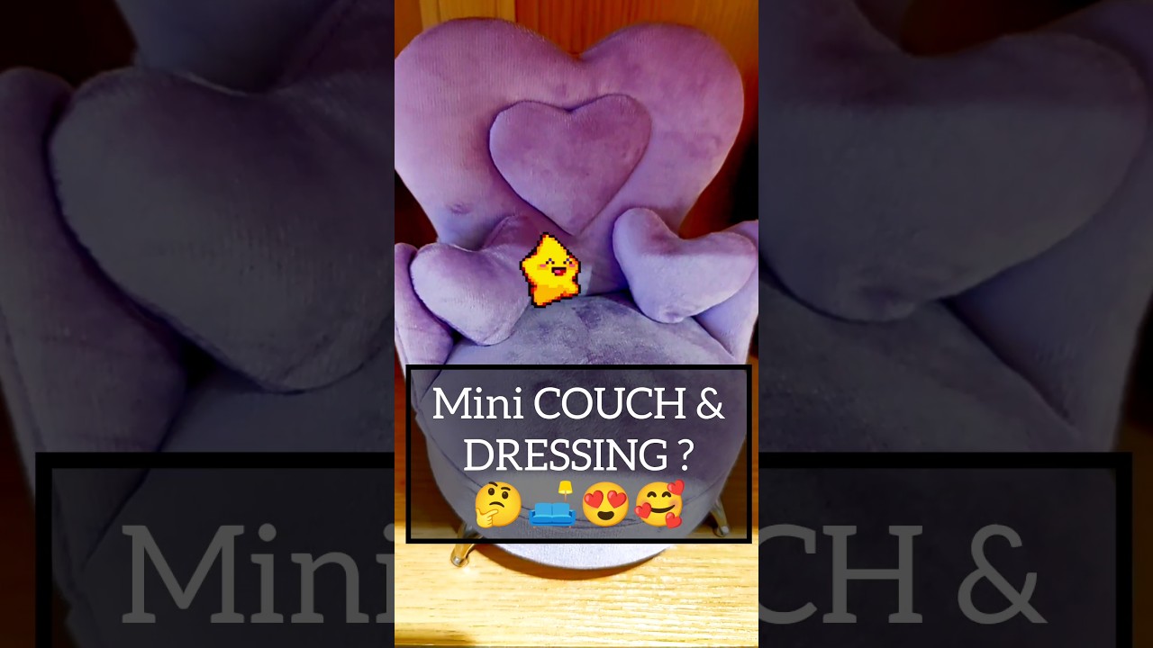 Mini Couch Magic: Adorable Designs and Cozy Comfort!🛋️😍😁#shorts #minivlog #cute #sofa