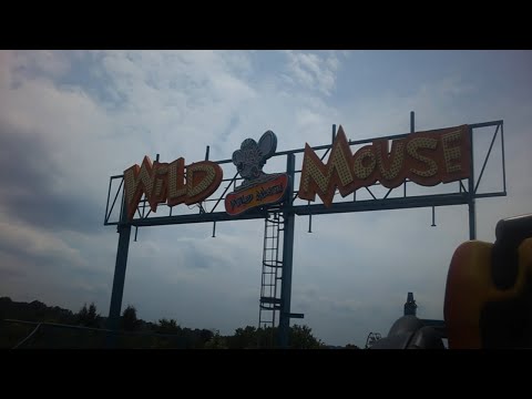 Back row point of view footage of Wild Mouse