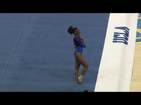 Nia Dennis Final Floor Routine UCLA vs San Jose State 2021 9.925