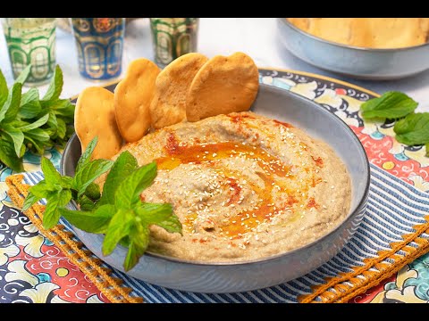 MUTABBEL or ROASTED AUBERGINE HUMMUS