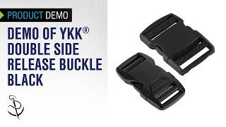 Demo of YKK® Double Side Release Buckle Black #125373