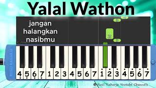 Download lagu yalal Wathon not pianika mp3