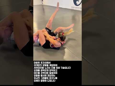 마운트에서 상대를 꼼짝 못 하게 만드는 기술 #fighter #technique #submission #jiujitsu #dominance