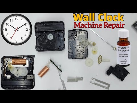 How To Repair Damage Wall Clock Machine | Wall Clock Movement Repair | @SolimBD