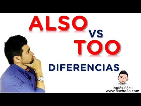 🔴 ALSO vs TOO en inglés | Aprende cuándo y cómo usarlos correctamente