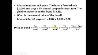 How to Calculate the Current Price of a Bond