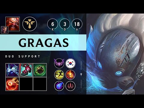 Gragas Support vs Braum - KR Master Patch 25.19