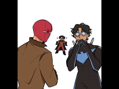 I love batfamily shenanigans?? #batman #batfamily #jasontodd #nightwing #timdrake #damianwayne