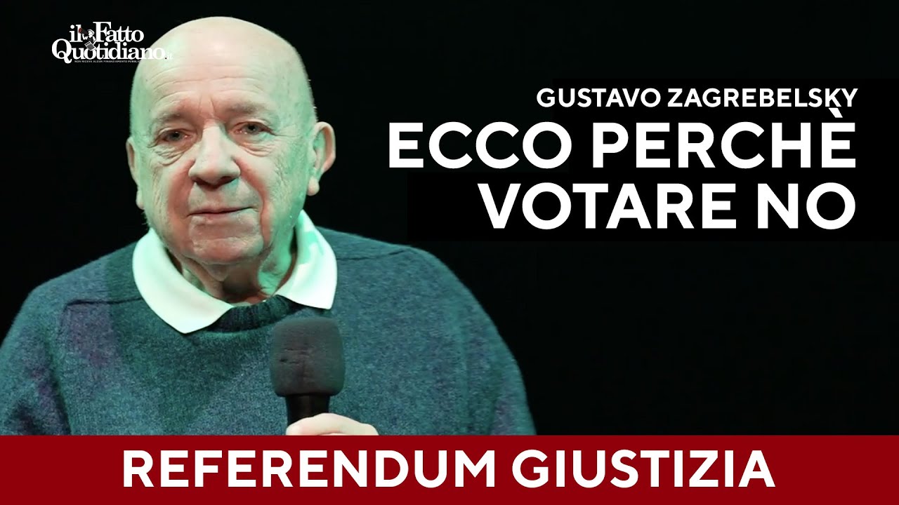 Il No di Gustavo Zagrebelsky: "Il governo usa mezzi artificiosi perché teme il referendum"