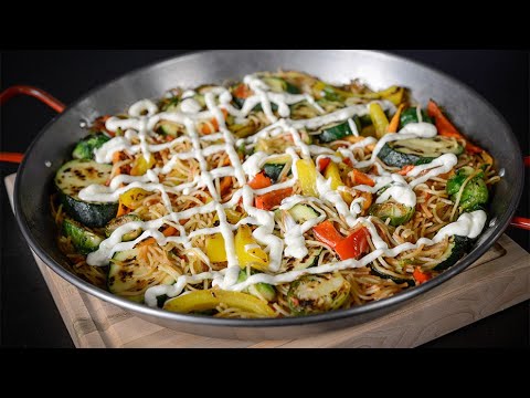 Roasted Vegetable Fideuá