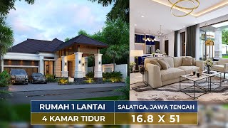 BERASA STAYCATION TIAP SAAT! DESAIN RUMAH SATU LANTAI DENGAN STYLE VILLA BALI DI SALATIGA, JATENG