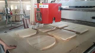 CNC ROUTER THAY DAO TỰ ĐỘNG + CỤM KHOAN CÓ 2 LƯỠI CƯA | CNC KHOAN CẮT WOODAMSTER