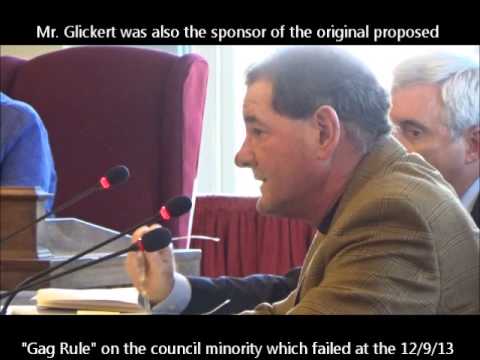 Council Member Michael Glickert Moves to Send Rule Changes to a Study Session