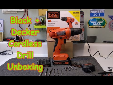 Black And Decker (LD120VA) Cordless Drill Unboxing And Review