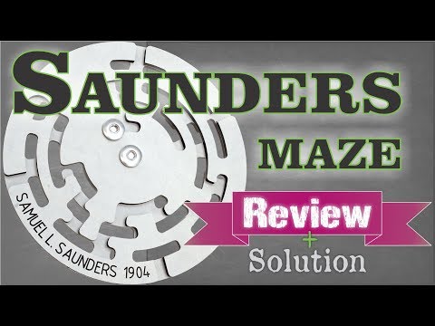 The DOUBLE SIDED Saunders WOODEN PUZZLE from Puzzle Master