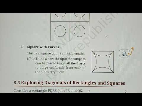 NCERT CLASS 6 MATHS 2025 CHAPTER 8K PLAYING WITH CONSTRUCTIONS PAGE 203