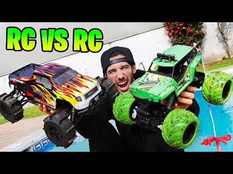 Pool-Crossing Car vs. RC Car: Who's Stronger? Makiman Radio-Controlled Battle
